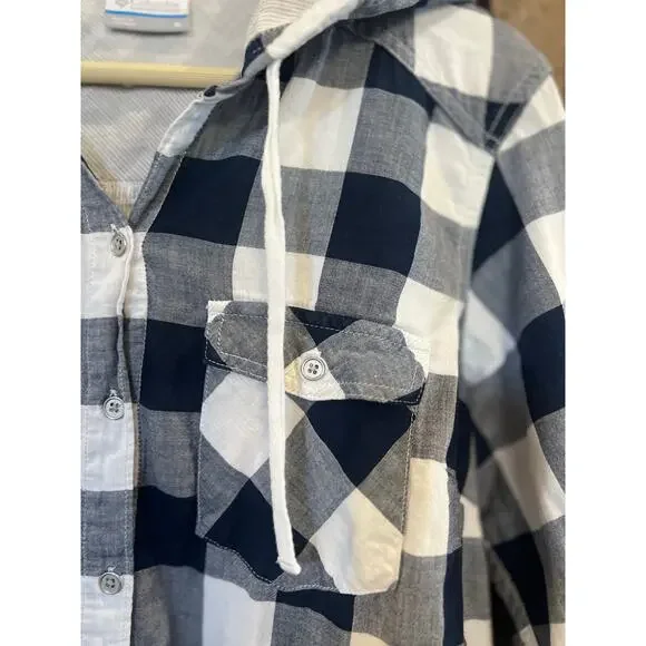 Columbia Women's Collegiate Times Two Hoodie Button Down Long Sleeve Shirt Med - Picture 8 of 13